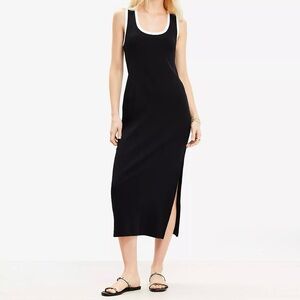 LOFT Perfect Ribbed Tank Midi Dress🍒🍒🍒